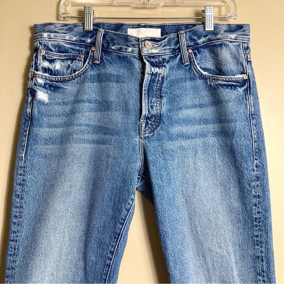 MOTHER Superior The Scrapper Cuff Ankle Jeans in Take Me Higher - Picture 5 of 16